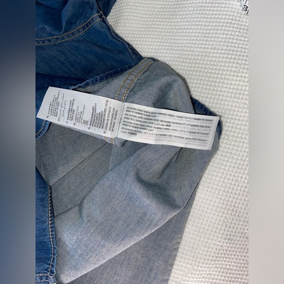 2/40$ Men’s‎ HOLLISTER chambray buttoned shirt with hood size medium - Picture 5 of 8